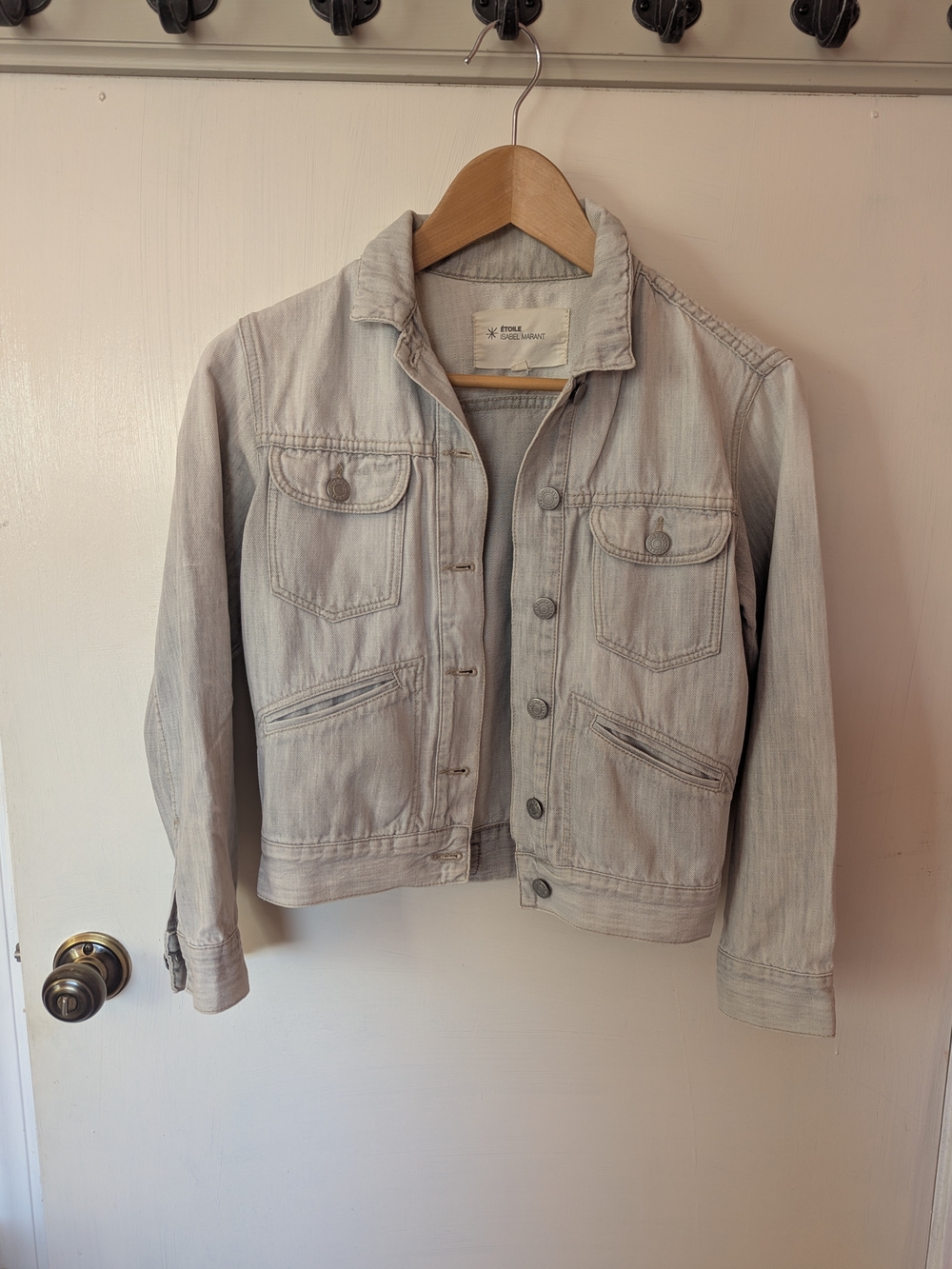 Isabel Marant Light Gray Denim Jacket sz 1 (XS)